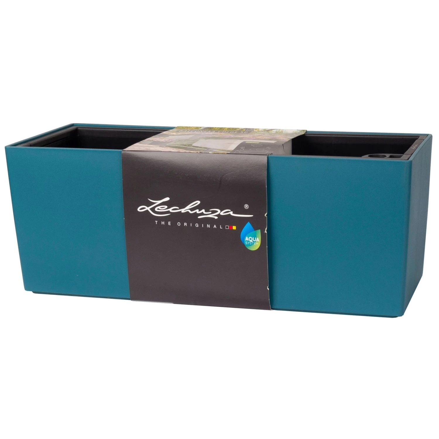 LECHUZA Balkonkasten 'Balconera Color 50', Petrolblau, 50 X 19 X 19 Cm 1 LECHUZA Balkonkasten 'Balconera Color 50', Petrolblau, 50 X 19 X 19 Cm