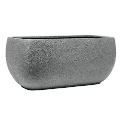 Pflanzkübel Rock Line Walsham, Granit-grau, L 54 X B 27 X H 25 Cm