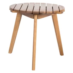 Hocker/Beistelltisch FSC®-Akazienholz Rund Ø Ca. 50 Cm, Höhe 40 Cm