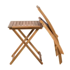 Balkonset „Balkonien“ Aus Akazienholz, 3-teilig, Silbergrau -Gartenserien Geschäft 3910201594 Balkonset 3tlg Balkonien Koelle FSC Akazie Textilen silbergrau 12 59759