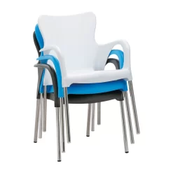 Best Stapelsessel Maui Silber/weiß -Gartenserien Geschäft 3910302229 Stapelsessel Maui silber weiss 03 34693