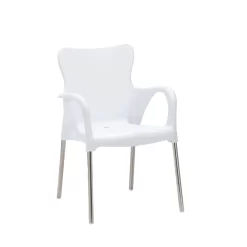 Best Stapelsessel Maui Silber/weiß