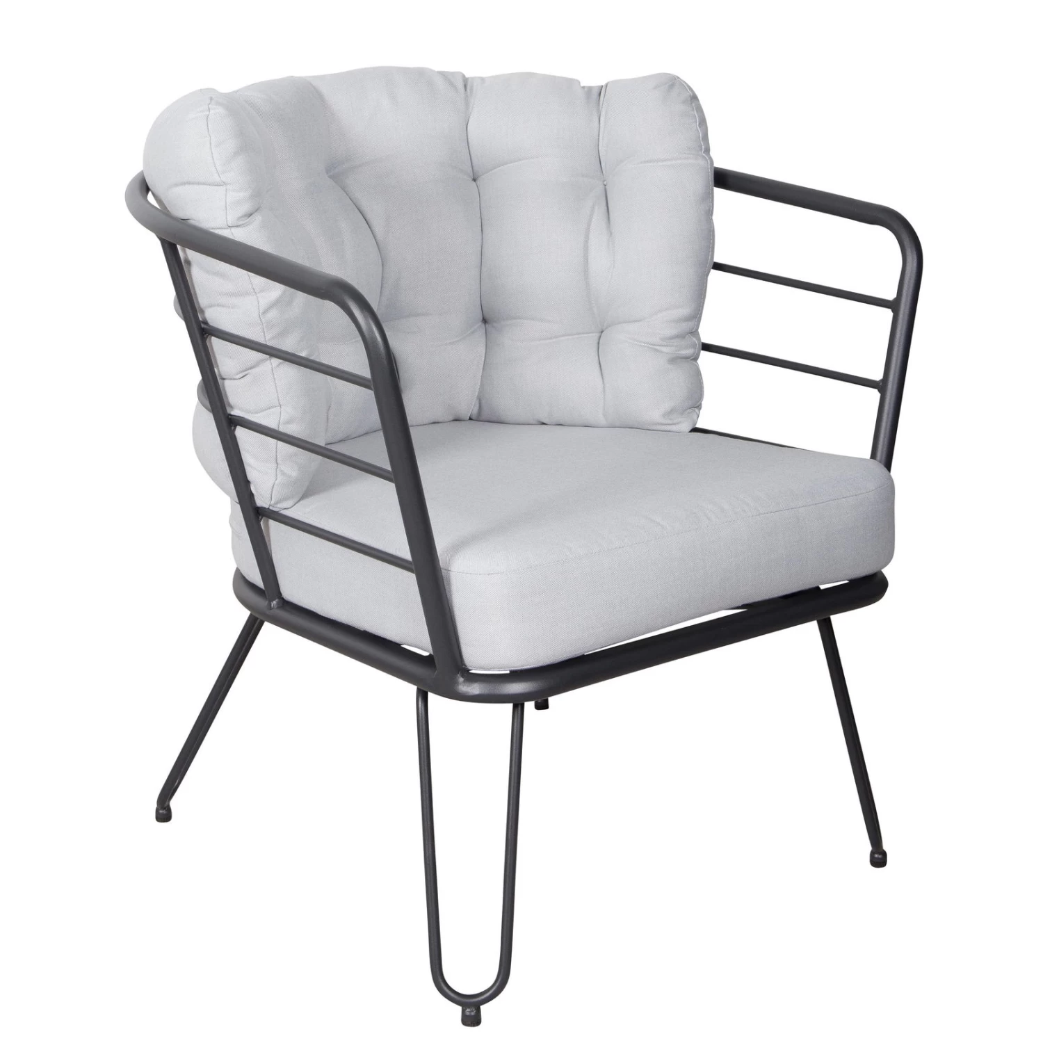 4-teilige Lounge-Gruppe 'Bella', Schwarz, Inklusive Auflagen 8 4-teilige Lounge-Gruppe 'Bella', Schwarz, Inklusive Auflagen – Bild 8