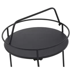 Beistelltisch 'Siero', Siena Garden, Anthrazit, Höhe 74 X Ø 41 Cm -Gartenserien Geschäft 3910302596 Beistelltisch Siero Stahl matt schwarz Masse D42cm H74cm 6 84309