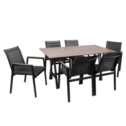 Stapelsessel, Schwarz, Ca. 86 X 66 X 56 Cm -Gartenserien Geschäft 3910302656 Alu Sessel schwarz Textilen schwarz 5 102329