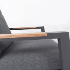 Loungesessel 'Australien', Anthrazit -Gartenserien Geschäft 3910302693 Loungesessel Australien Koelle inkl Auflage 3 118543