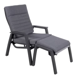 Loungesessel 'Paris', Grau/schwarz -Gartenserien Geschäft 3910302694 Loungesessel Paris inkl Auflage 8 118555