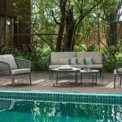 Lounge-Set 'Eagle', 5-teilig -Gartenserien Geschäft 3910302708 Loungeset Eagle 5tlg Stahlgestell inkl Auflagenset 2 1 118533