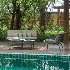 Lounge-Set 'Eagle', 5-teilig -Gartenserien Geschäft 3910302708 Loungeset Eagle 5tlg Stahlgestell inkl Auflagenset 2 118534