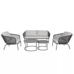Lounge-Set 'Eagle', 5-teilig -Gartenserien Geschäft 3910302708 Loungeset Eagle 5tlg Stahlgestell inkl Auflagenset 3 118532