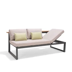 Dining-Bank 'Jimmy', 3-Sitzer, Grau, Ca. 191 X 89 X 75 Cm -Gartenserien Geschäft 3910302713 Dining Bank Jimmy 3 Sitzer inkl Auflagen 1 5 121620