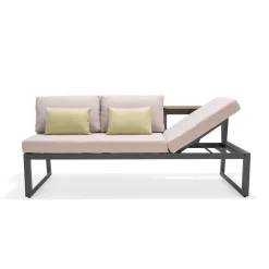 Dining-Bank 'Jimmy', 3-Sitzer, Grau, Ca. 191 X 89 X 75 Cm -Gartenserien Geschäft 3910302713 Dining Bank Jimmy 3 Sitzer inkl Auflagen 2 121613