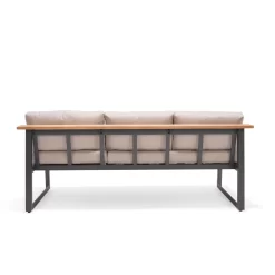 Dining-Bank 'Jimmy', 3-Sitzer, Grau, Ca. 191 X 89 X 75 Cm -Gartenserien Geschäft 3910302713 Dining Bank Jimmy 3 Sitzer inkl Auflagen 3 121612