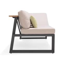 Dining-Bank 'Jimmy', 3-Sitzer, Grau, Ca. 191 X 89 X 75 Cm -Gartenserien Geschäft 3910302713 Dining Bank Jimmy 3 Sitzer inkl Auflagen 6 121609