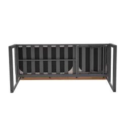 Dining-Bank 'Jimmy', 3-Sitzer, Grau, Ca. 191 X 89 X 75 Cm -Gartenserien Geschäft 3910302713 Dining Bank Jimmy 3 Sitzer inkl Auflagen 9 121606