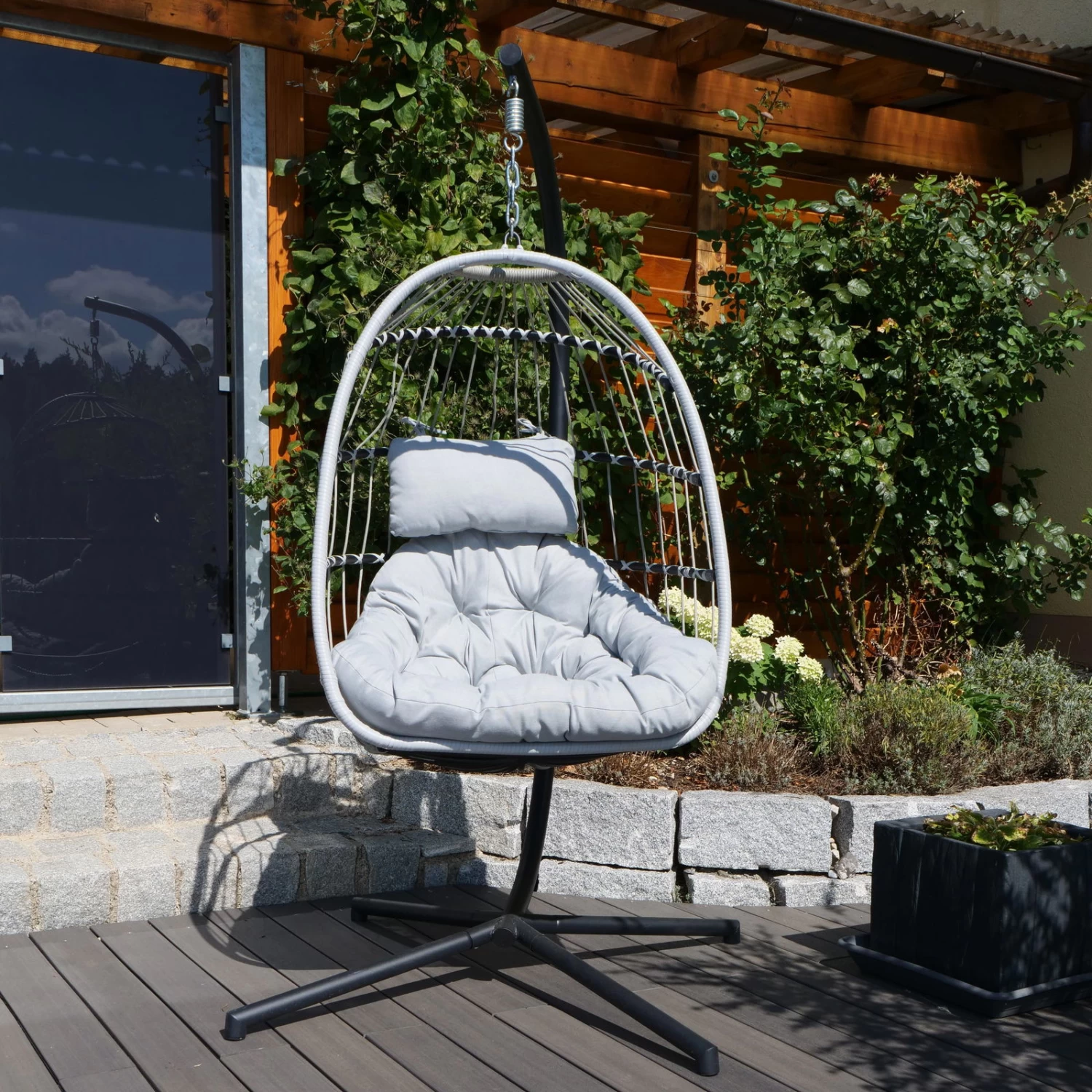 Hängesessel 'Folt Sterzing' Inkl. Auflagen, Light Grey 1 Hängesessel 'Folt Sterzing' Inkl. Auflagen, Light Grey