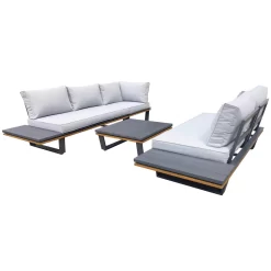 Alu-Eckloungegruppe 'Cahors' Inkl. Kissen, 4tlg., Anthrazit 8 Alu-Eckloungegruppe 'Cahors' Inkl. Kissen, 4tlg., Anthrazit -Gartenserien Geschäft 3910302722 Alu Eckloungegruppe Cahors 4tlg anthrazit Holzoptik inkl Kissen grau 4 121755