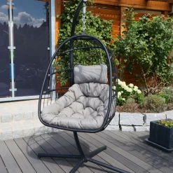 Hängesessel 'Folt Sterzing' Inkl. Auflagen, Schwarz