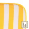Best Niederlehnerauflage Gelb/weiß, Ca. 100 X 50 Cm