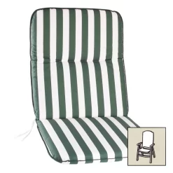 Best Hochlehnerauflage Grün/weiß, Ca. 120 X 50 X 6 Cm -Gartenserien Geschäft 3910407115 Hochlehnerauflage gruen weiss 120x50x6cm Dessin 3 25130