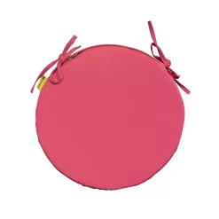 Stuhlauflage 'Frambuesa', Erdbeerfarben, Ca. Ø 39 X 3,5 Cm