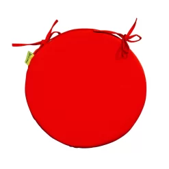 Stuhlauflage 'Rogra', Rot, Ca. Ø 39 X 3,5 Cm