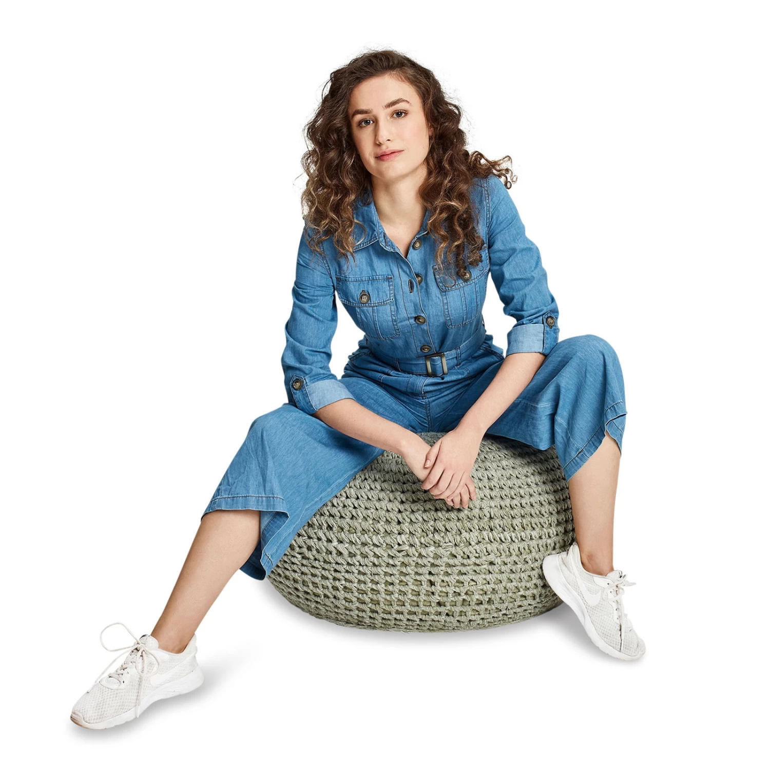 Best Pouf 'Ronda', Natur, Ca. 55 X 55 X 41 Cm 2 Best Pouf 'Ronda', Natur, Ca. 55 X 55 X 41 Cm – Bild 2