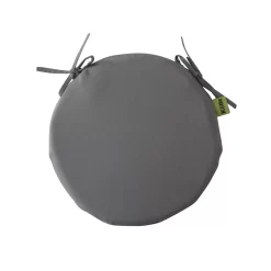 Stuhlauflage 'Perla 8829', Grau, Ca. Ø 39 X 3,5 Cm