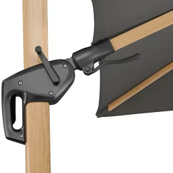 Pendelschirm 'Rhodos Twist Woody', Anthrazit, Ca. 300 X 300 Cm -Gartenserien Geschäft 3910502674 Pendelschirm Rhodos Twist Woody anthrazit 3 105735