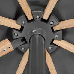 Pendelschirm 'Rhodos Twist Woody', Anthrazit, Ca. 300 X 300 Cm -Gartenserien Geschäft 3910502674 Pendelschirm Rhodos Twist Woody anthrazit 4 105733