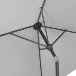 Mittelstockschirm 'Bilbao', Ca. 210 X 130 Cm -Gartenserien Geschäft 3910503142 Sonnenschirm Bilbao silbergrau 3 90431