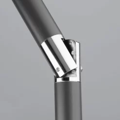 Mittelstockschirm 'Bilbao', Ca. 210 X 130 Cm -Gartenserien Geschäft 3910503142 Sonnenschirm Bilbao silbergrau 4 90430