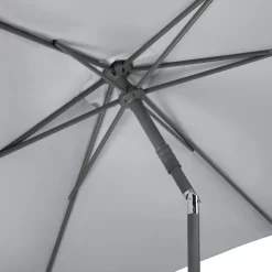 Mittelstockschirm 'Sevilla', Ø Ca. 270 Cm -Gartenserien Geschäft 3910503154 Sonnenschirm Sevilla silbergrau 2 90485