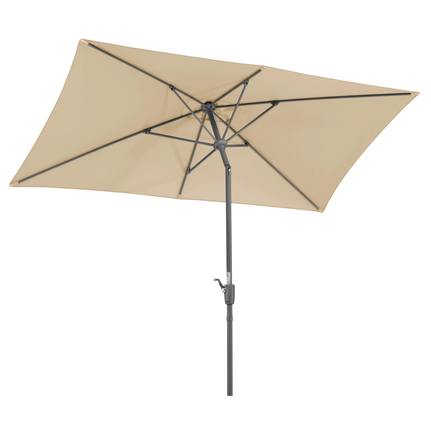 Mittelstockschirm 'Tunis', Ca. 270 X 150 Cm, Natur 3 Mittelstockschirm 'Tunis', Ca. 270 X 150 Cm, Natur – Bild 3