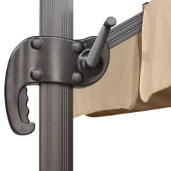 Sonnenschirm 'Rhodos', 300 X 300 Cm, Natur -Gartenserien Geschäft 3910503191 Sonnenschirm Rhodos natur 3 91432