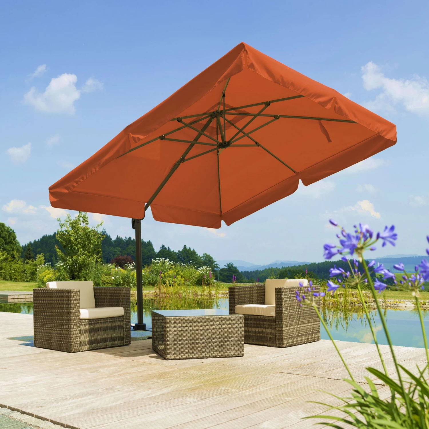 Schneider Sonnenschirm 'Rhodos', 300 X 300 Cm 1 Schneider Sonnenschirm 'Rhodos', 300 X 300 Cm