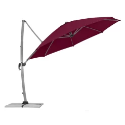 Schneider Sonnenschirm 'Rhodos Rondo', Ø 350 Cm -Gartenserien Geschäft 3910503204 Sonnenschirm Rhodos Rondo bordeaux 9 91571