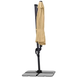 Sonnenschirm 'Rhodos Eco', Natur, Ca. Ø 300 Cm -Gartenserien Geschäft 3910503233 Sonnenschirm Rhodos eco TWIST rund natur 10 102954