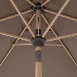 Doppler Kurbelschirm 'Alu-Wood Ultra', Ca. 210 X 140 Cm -Gartenserien Geschäft 3910503240 Kurbelschirm Alu Wood Ultra 6 99062