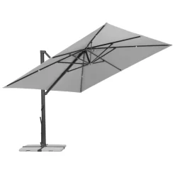 Sonnenschirm 'Rhodos Smart', Ca. 300 X 300 Cm -Gartenserien Geschäft 3910503269 Sonnenschirm Rhodos Smart silbergrau 14 103228