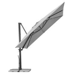 Sonnenschirm 'Rhodos Smart', Ca. 300 X 300 Cm -Gartenserien Geschäft 3910503269 Sonnenschirm Rhodos Smart silbergrau 17 103227