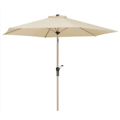 Sonnenschirm 'Cordoba', Ø 270 Cm, Natur -Gartenserien Geschäft 3910503324 Sonnenschirm Cordoba ca D 270cm natur 10 119100