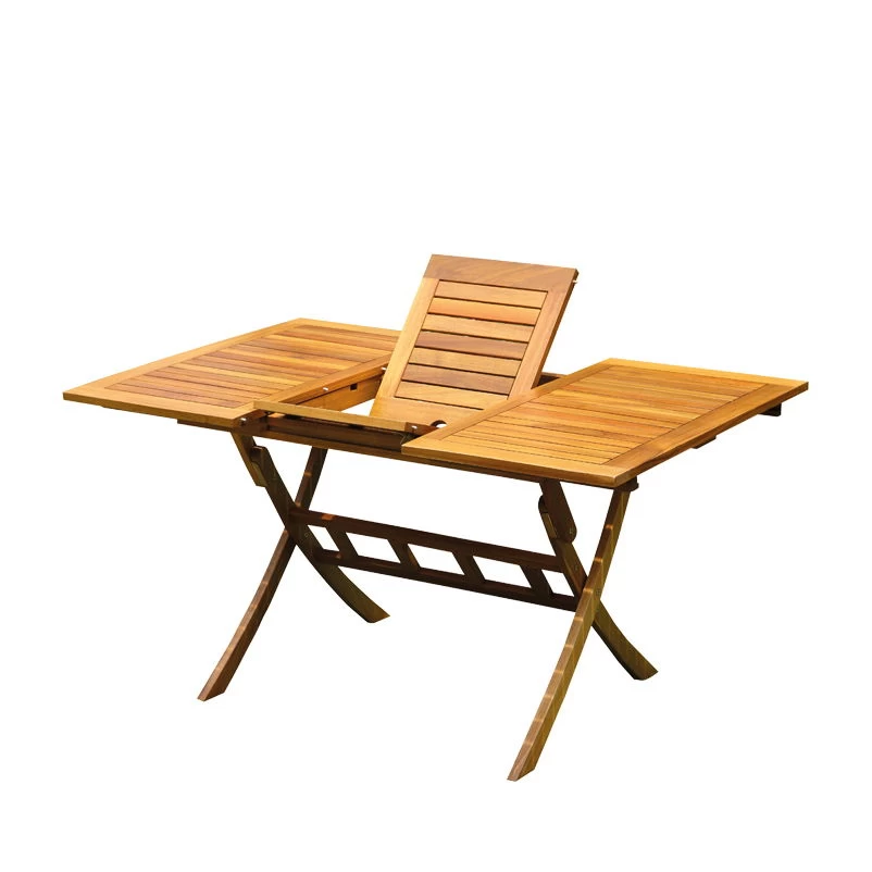 Balkon-Ausziehtisch 100/140x90 Cm Akazienholz 1 Balkon-Ausziehtisch 100/140x90 Cm Akazienholz
