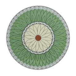 Bistro-Klapptisch 'Vigo', Grün Mit Blumenmosaik -Gartenserien Geschäft 3910801529 Bistroklapptisch Vigo gruenfarbig 60cm rund Blumenmosaik 2 102418