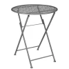 Klapptisch 'Thalia', Dunkelgrau, Ca. Ø60 X H70 Cm
