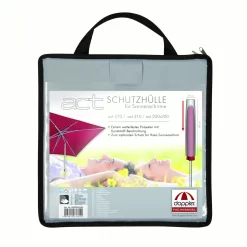 Doppler Schirmhülle Für Sonnenschirm ACT Hellgrau, Mit Tragetasche