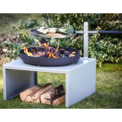 Feu Du Jardin Feuerschale "Moderne", Mit Grillfunktion, 21 Kg -Gartenserien Geschäft 3920100722 Feuerschale Moderne Gartenfeuer mit Grillfunktion4 65400