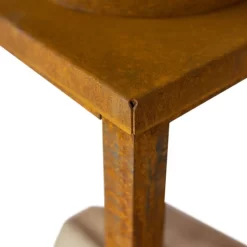 Edelstahl-Feuerstelle 'Fyro 80', Rost, 100 X 100 X 80 Cm -Gartenserien Geschäft 3920100738 Feuerstelle Fyro 80 Rost Optik 2 125221