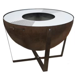 Feuerschale 'Dakota', Rostfarben, Ca. 60 X Ø 80 Cm -Gartenserien Geschäft 3920100762 Feuerstelle Dakota ca 80cm rund 2 118575