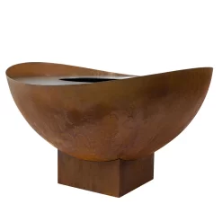 Feuerstelle 'Wave', Rost, Edelstahl, Ca. 100 X 55 X 100 Cm -Gartenserien Geschäft 3920100768 Feuerstelle WAVE rost ca100x55x100cm 4 119658